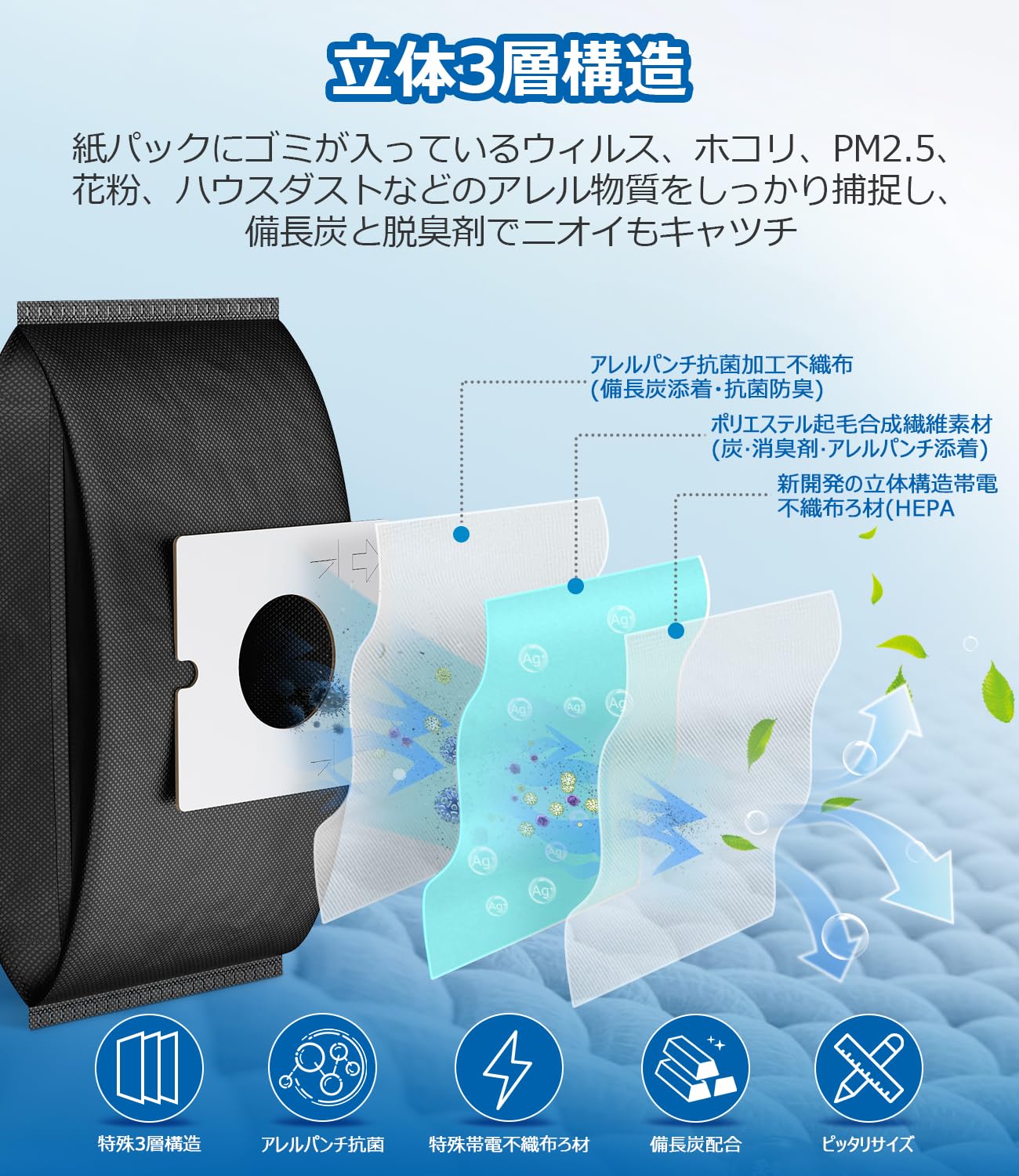 Amazon.co.jp: 三菱電機 MP-9A 掃除機適用 炭脱臭紙パック 10枚入 MP-9